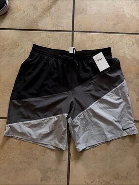 Nike Black Swim Shorts with Elastic Waistband nwt